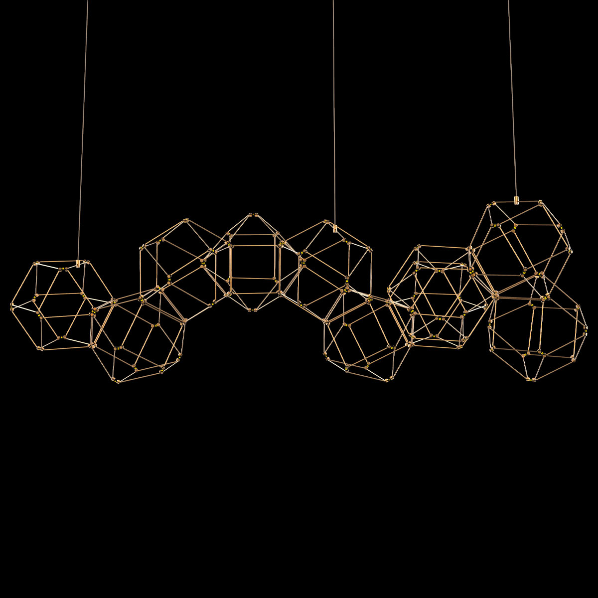 Sospensione Lucciola 10A a foglia — Illuminati, showroom lampadari AvmLed Francavilla al Mare